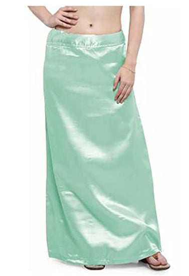 Baby Pink & Sea Green  Silk Underskirt for Ladies Snazzyway