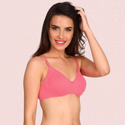 Women’s Soft Cotton Non-Wired Bra (Pack of 2)
