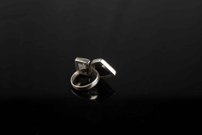 Black Onyx Moonlight Silver ring