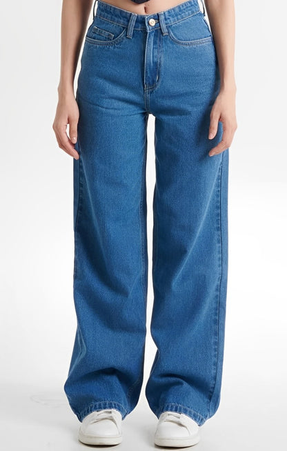 Blue Wide Leg Jeans