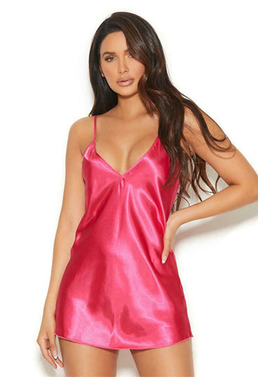 "French Daina" Pink silk satin cami top