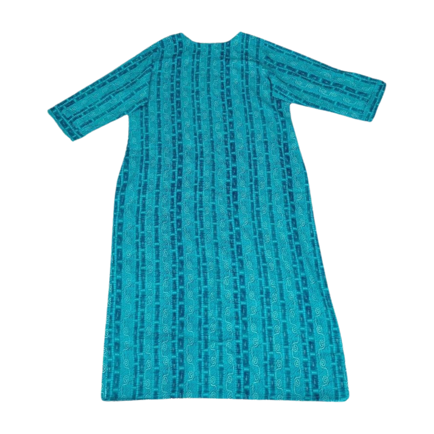 Striped Blue Straight Kurta