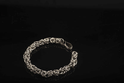 Metal Byzantine Braided Chain Bracelet