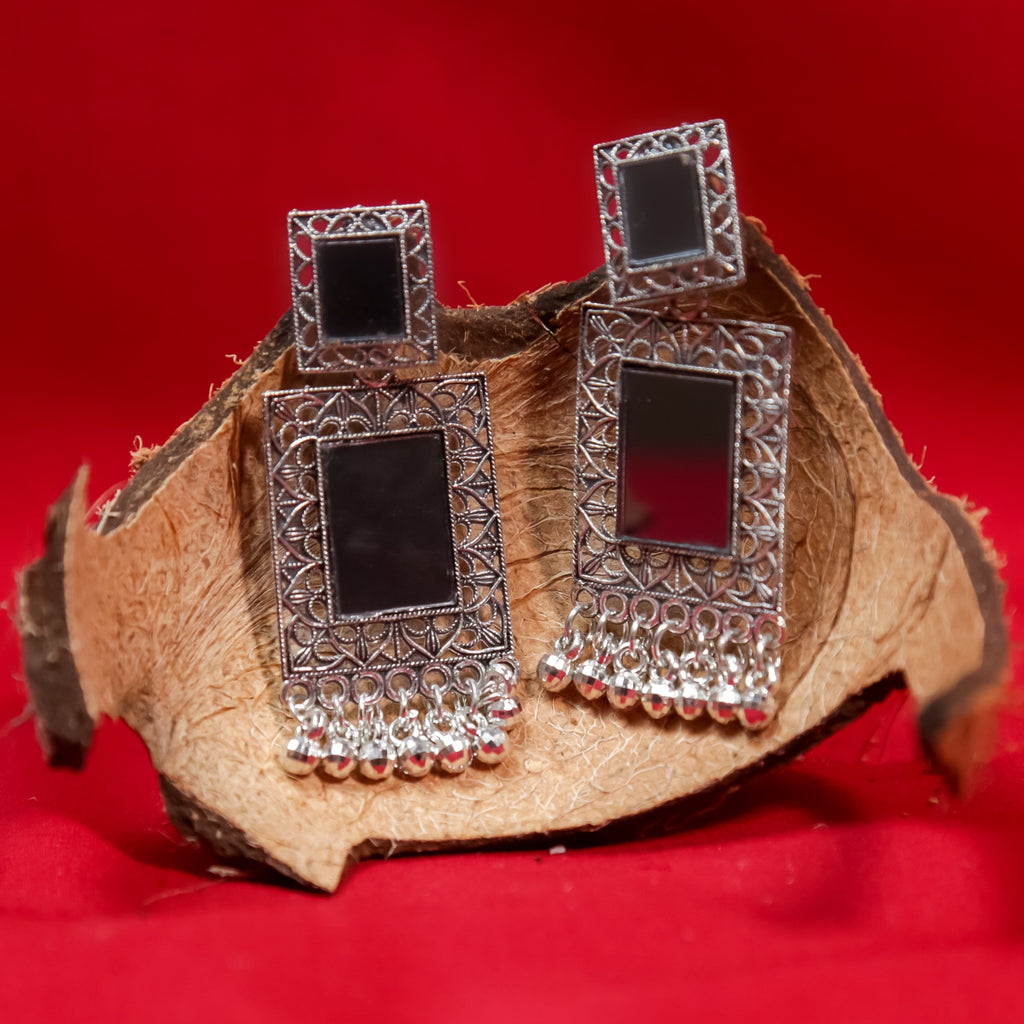 Filigree Mirror Earrings