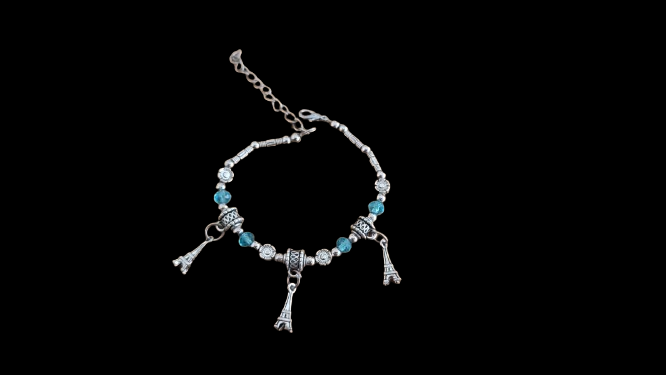 Love from Paris bracelet  (Blue)