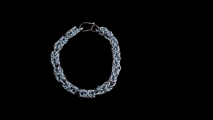 Metal Byzantine Braided Chain Bracelet