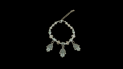 Dainty Hamsa Charm Bracelet