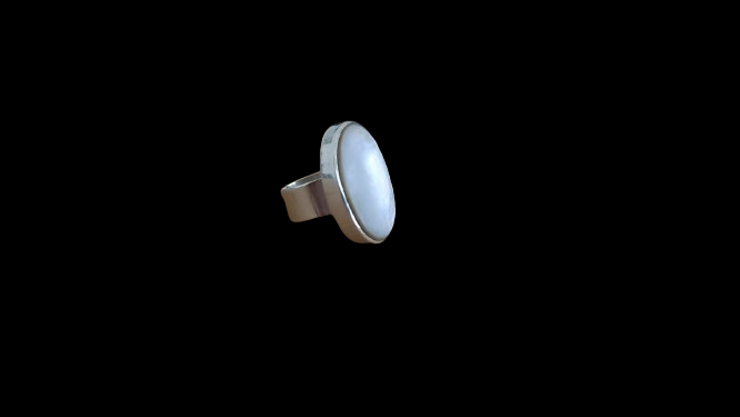 Mother Of Pearl Ring (Big)